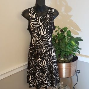 Michael Kors Palm Knit Dress with Full Back Zipper